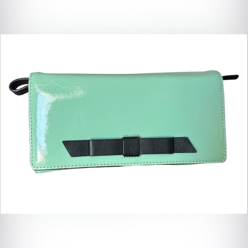 Kate Spade Mint Green Patent Leather Wristlet